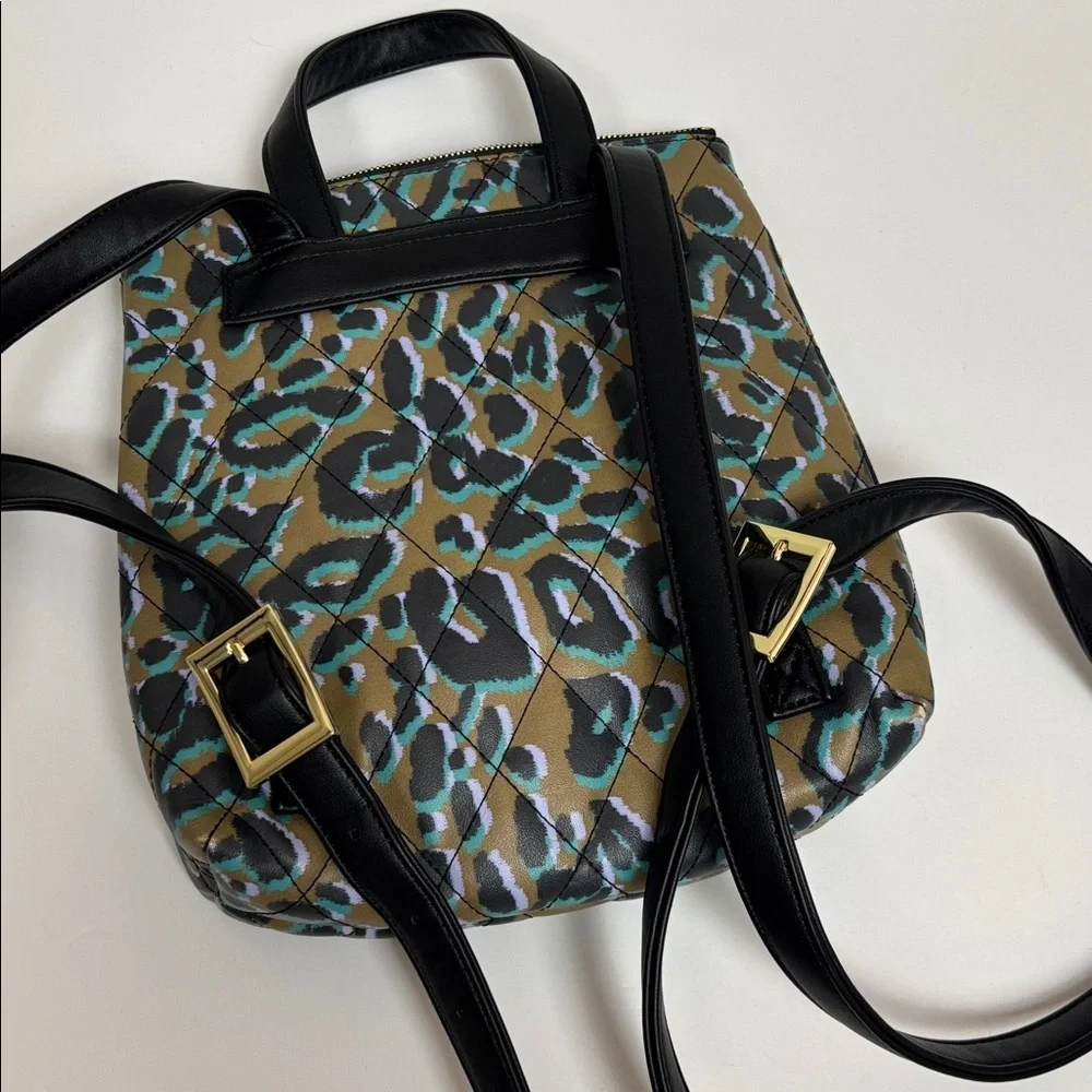Ted Baker Leopard Print Quilted Mini Backpack